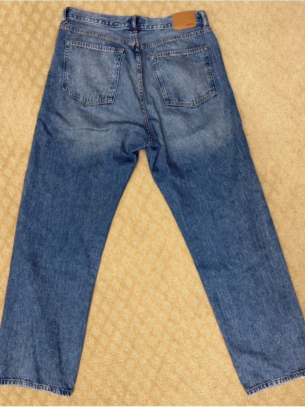 Aeropostale High-Rise Baggy Jean Classic Blue Denim - Picture 3 of 5